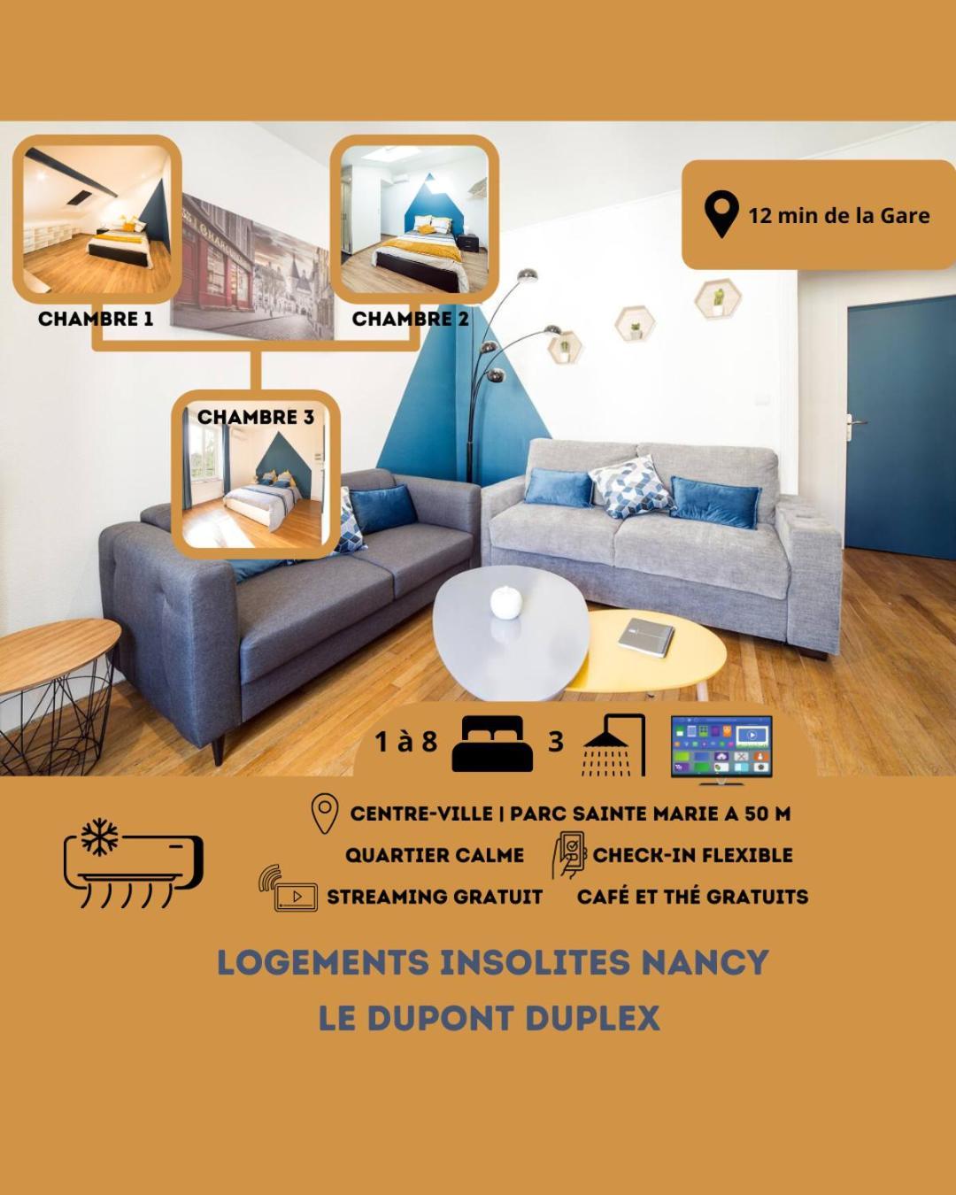 Le Grand Dupont Du Parc Ste-Marie - Logements Insolites ナンシー エクステリア 写真